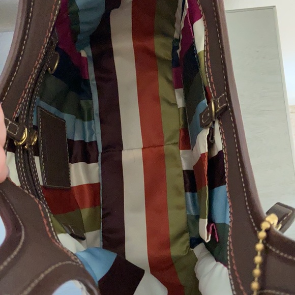 Coach brown leather shoulder purse - Picture 5 of 5